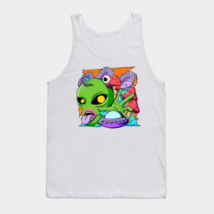 Alien mushroom Tank Top